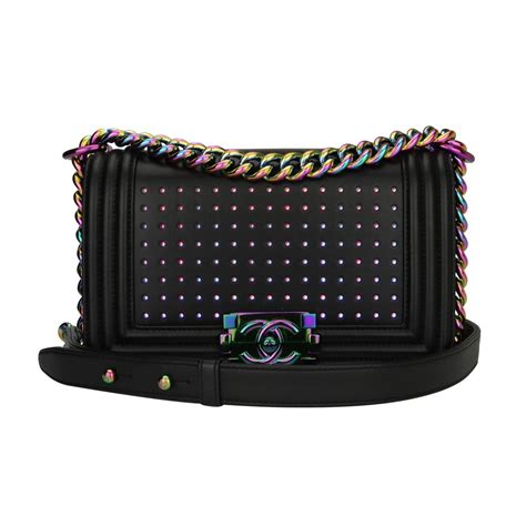 new chanel bag with led lights|Chanel led boy bag.